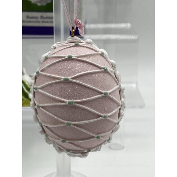 Hallmark Keepsake Ornament Easter Bunny 2002 & 2017 Rabbit Easter Egg lot of 3 - Picture 10 of 16